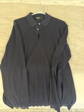 ZEGNA CASHSETA KNIT POLO SHIRT